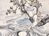《太白掬月图》