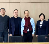 客籍院士张楚汉晤客联，寄语客青智库聚智兴乡