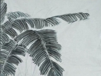 《蕉荫观鹅》