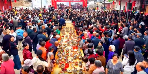 长汀升平村百壶宴开席！锡壶飘香，客家非遗闹春耕