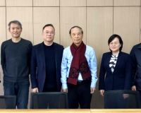 客籍院士张楚汉晤客联，寄语客青智库聚智兴乡