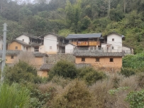 《石楼古寨锁寒烟》石楼村十字坑写生 生宣纸