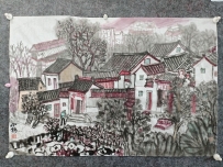 《黛瓦红檐处，烟火寄平生》梁伯聪故居写生