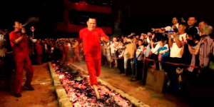 于都县桥头乡“中石练兵”民俗，惊险奇特的客家勇气考验