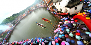 太平堡龙船会，池塘里的“世界最小龙舟赛场”